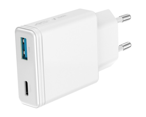 МЗП Proove Slender 45W (Type-C + USB) white 2003000311167 6901111482164