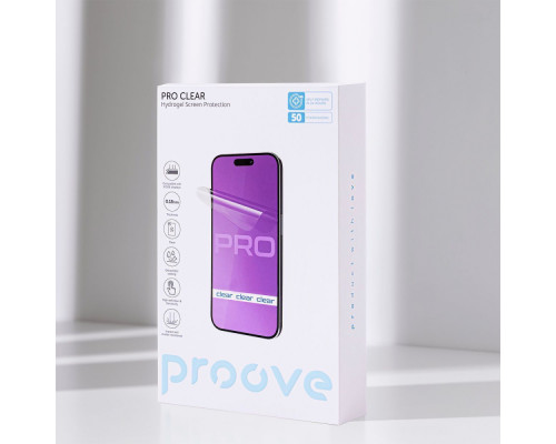 Захисна гідрогелева плівка Proove Hydrogel Screen Protection PRO Clear