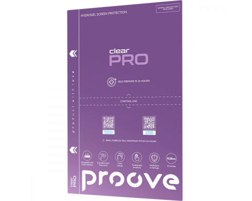 Захисна гідрогелева плівка Proove Hydrogel Screen Protection PRO Clear