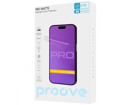 Захисна гідрогелева плівка Proove Hydrogel Screen Protection PRO Matte 2003000160918 6901113428214
