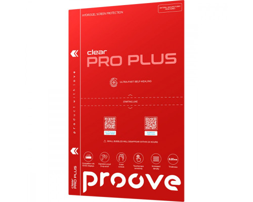 Захисна гідрогелева плівка Proove Hydrogel Screen Protection PRO PLUS Clear