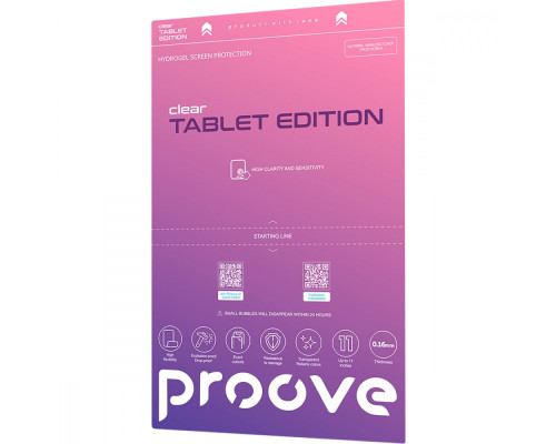 Захисна гідрогелева плівка Proove Hydrogel Screen Protection TABLET EDITION Clear