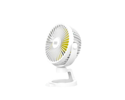 Вентилятор XO MF78 4-inch desktop/bracket adjustable angle fan 1200mAh White mag-6920680844494140355