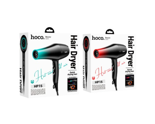 Фен для волосся HOCO HP15 Hot and cold air hair dryer Gradient Blue mag-6942007641753138253