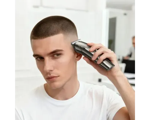 Електрична машинка для стрижки волосся HOCO HP26 Multi-function electric clipper metal gray mag-6942007672771153719