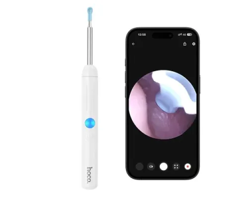Інструмент для чищення HOCO HP65 Ears cleaning tool with camera Білий mag-6942007672733153792