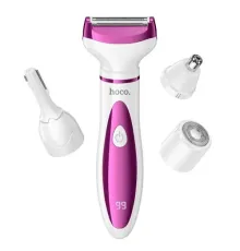 Тример HOCO HP80 4-in-1 ladies trimmer and shaver rose red mag-6942007667470152826