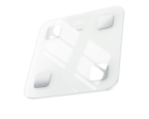 Розумні підлогові електронні ваги НОСО HI21 Smart body fat scale Білі mag-6942007624121143487