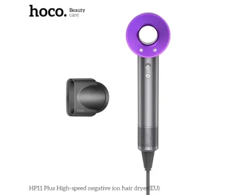 Фен для волосся HOCO HP11 Plus High-speed negative ion hair dryer Purple mag-6942007631570146161