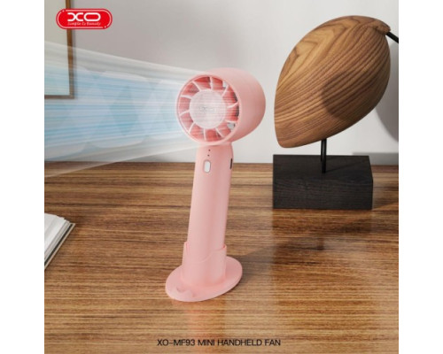 Вентилятор XO MF93 Mini Desktop/Handheld Fan 400mAh Pink mag-6920680860791140423