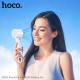 Портативний вентилятор HOCO HX61 Exquisite handheld folding fan White mag-6942007652629143224