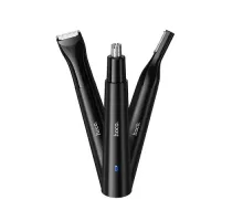 Багатофункціональний тример для стрижки волосся в носі HOCO HP37 Three-in-one multifunctional Black mag-6942007653947144434