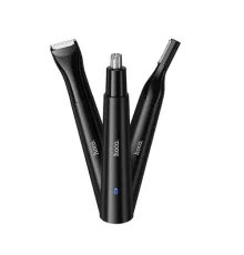 Багатофункціональний тример для стрижки волосся в носі HOCO HP37 Three-in-one multifunctional Black mag-6942007653947144434