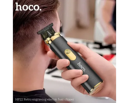 Тример HOCO HP22 Retro з гравіюванням Black mag-6942007623766145274