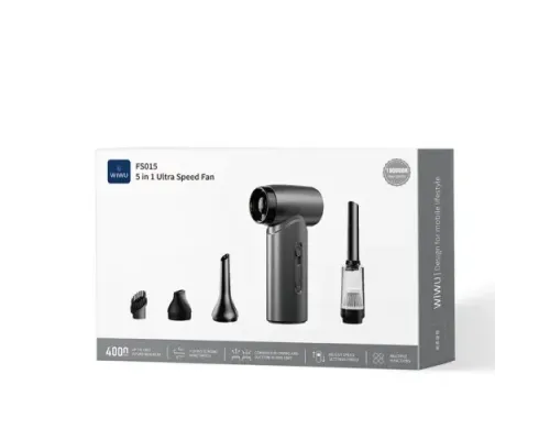 Турбовентилятор WiWU Wi-FS015 Hurricane Ultra High Speed Fan 4000mAh Grey mag-6977703655193153606