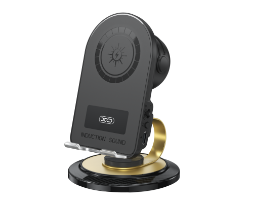 Настiльний Тримач XO F69+Bluetooth Speaker+Wireless 15W Колір Чорний 6975837584099 ma37749_3664701