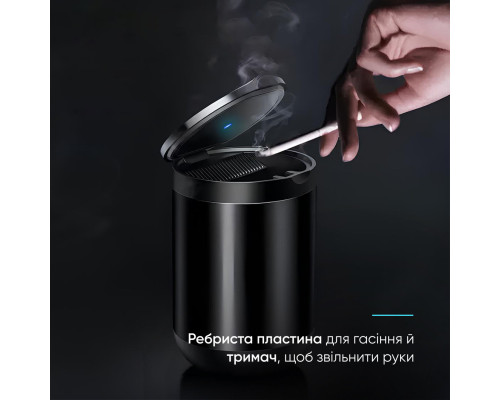 Попільничка Baseus Premium Car Ashtray Dark gray (CRYHG01-0G)