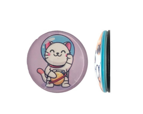 Тримач Поп Сокет NEW GLASS (Скло) KITTY №32 mag-2000001392812101891