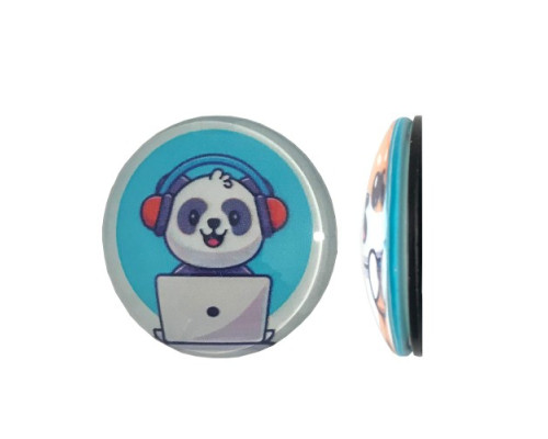 Тримач Поп Сокет NEW GLASS (Скло) BABY PANDA №11 mag-2000001393390101948