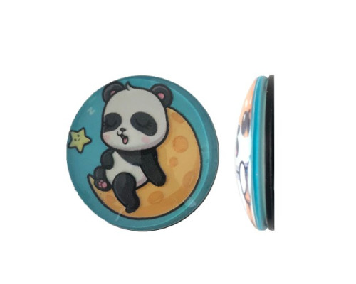 Тримач Поп Сокет NEW GLASS (Скло) BABY PANDA №35 mag-2000001393635101972