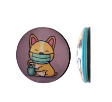 Тримач Поп Сокет NEW GLASS (Скло) PUPPY CORGI №21 mag-2000001392348101844