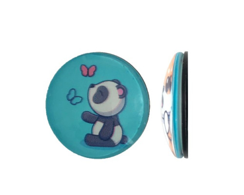 Тримач Поп Сокет NEW GLASS (Скло) BABY PANDA №25 mag-2000001393536101962