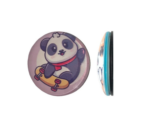 Тримач Поп Сокет NEW GLASS (Скло) BABY PANDA №37 mag-2000001393659101974