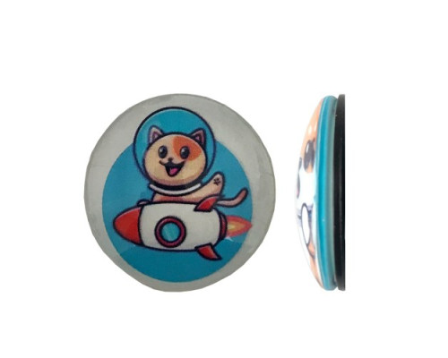 Тримач Поп Сокет NEW GLASS (Скло) KITTY №39 mag-2000001392881101898