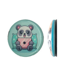 Тримач Поп Сокет NEW GLASS (Скло) BABY PANDA №38 mag-2000001393666101975