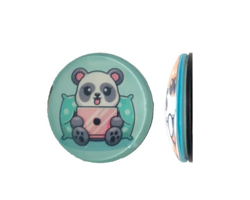 Тримач Поп Сокет NEW GLASS (Скло) BABY PANDA №38 mag-2000001393666101975