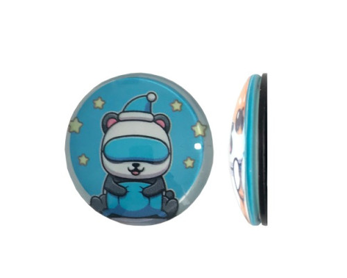 Тримач Поп Сокет NEW GLASS (Скло) BABY PANDA №3 mag-2000001393314101941