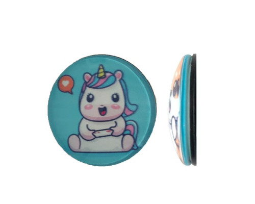 Тримач Поп Сокет NEW GLASS (Скло) BABY UNICORN №4 mag-2000001392935101903