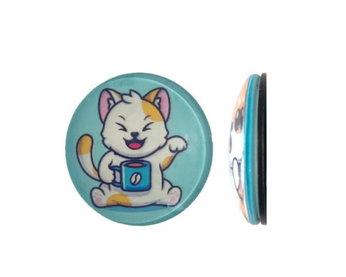 Тримач Поп Сокет NEW GLASS (Скло) KITTY №27 mag-2000001392768101886