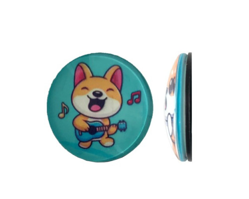 Тримач Поп Сокет NEW GLASS (Скло) PUPPY CORGI №38 mag-2000001394809140471