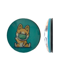 Тримач Поп Сокет NEW GLASS (Скло) PUPPY CORGI №1 mag-200000139147145608