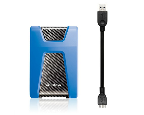 PHD External 2.5'' ADATA USB 3.2 Gen. 1 DashDrive Durable HD650 2TB Blue (AHD650-2TU31-CBL)