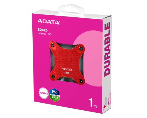 SSD ADATA SD620 1TB USB 3.2 520/460Mb/s Red (SD620-1TCRD)