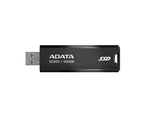 Портативний SSD ADATA SC610 500GB USB 3.2 550/500Mb/s Black (SC610-500G-CBK/RD)