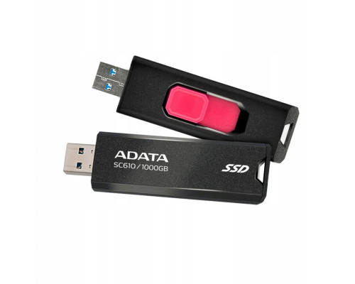 SSD ADATA SC610 1TB USB 3.2 550/500Mb/s Black (SC610-1000G-CBK/RD)