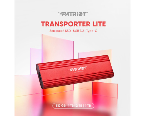 SSD External Patriot Transporter Lite 512GB Type-C (PTPL512GPEC)