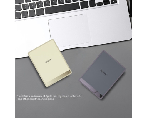 Портативний SSD Apacer AS724 2TB USB 3.2 Gen.2 Type-C Read/Write 500MB/s Mauve (AP2TBAS724M-1)