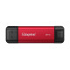 Портативний SSD Kingston Dual USB-A/C 2TB Dual Portable 1050MB/s USB 3.2 Gen 2 Red/Black (SPSD/2TB)