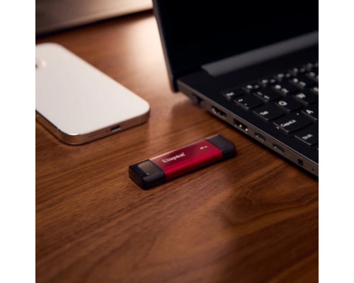 Портативний SSD Kingston Dual USB-A/C 2TB Dual Portable 1050MB/s USB 3.2 Gen 2 Red/Black (SPSD/2TB)