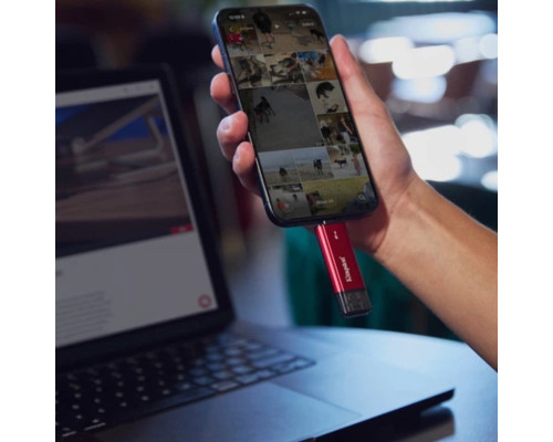 Портативний SSD Kingston Dual USB-A/C 2TB Dual Portable 1050MB/s USB 3.2 Gen 2 Red/Black (SPSD/2TB)