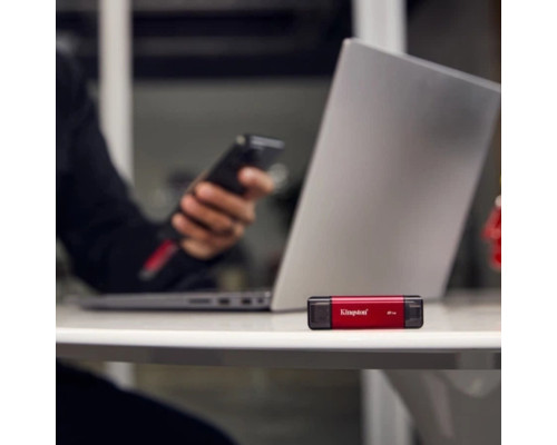 Портативний SSD Kingston Dual USB-A/C 2TB Dual Portable 1050MB/s USB 3.2 Gen 2 Red/Black (SPSD/2TB)