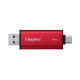 Портативний SSD Kingston Dual USB-A/C 2TB Dual Portable 1050MB/s USB 3.2 Gen 2 Red/Black (SPSD/2TB)