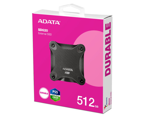 SSD ADATA SD620 512GB USB 3.2 520/460Mb/s Black (SD620-512GCBK)