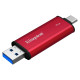 Портативний SSD Kingston Dual USB-A/C 1TB Dual Portable 1050MB/s USB 3.2 Gen 2 Red/Black (SPSD/1TB)