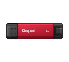 Портативний SSD Kingston Dual USB-A/C 1TB Dual Portable 1050MB/s USB 3.2 Gen 2 Red/Black (SPSD/1TB)