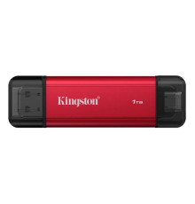 Портативний SSD Kingston Dual USB-A/C 1TB Dual Portable 1050MB/s USB 3.2 Gen 2 Red/Black (SPSD/1TB)